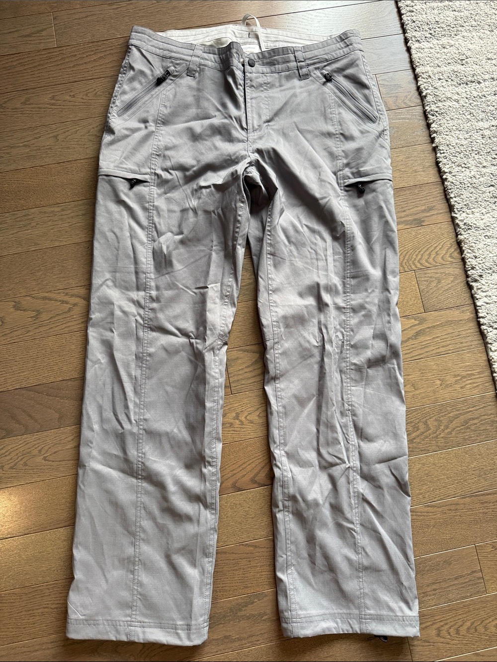 Light Gray Mosquito Repellent Pants - Casual Straight Leg